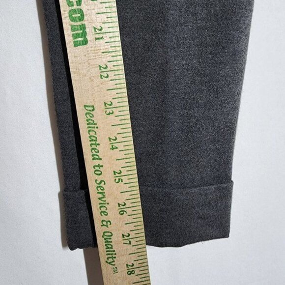 ATM Cuffed Ponte Classic Pants Heather Charcoal Slim Fit Trouser Super Stretch 6 - Picture 9 of 10